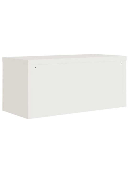 Dokumendikapp, valge, 90x40x145 cm, teras