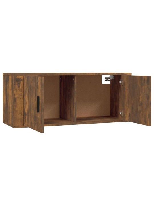 Seina telerikapid, 2 tk, suitsutatud tamm, 100x34,5x40 cm