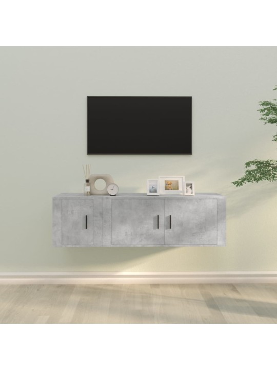 2-osaline telerikappide komplekt, betoonhall, tehispuit