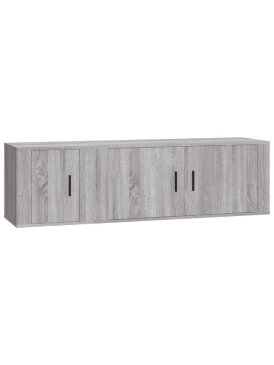 2-osaline telerikappide komplekt, hall sonoma tamm, tehispuit