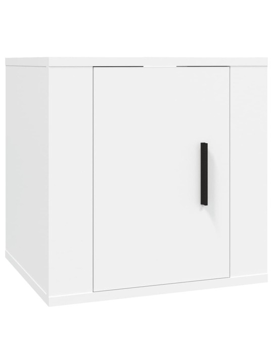 8-osaline telerikappide komplekt, valge, tehispuit