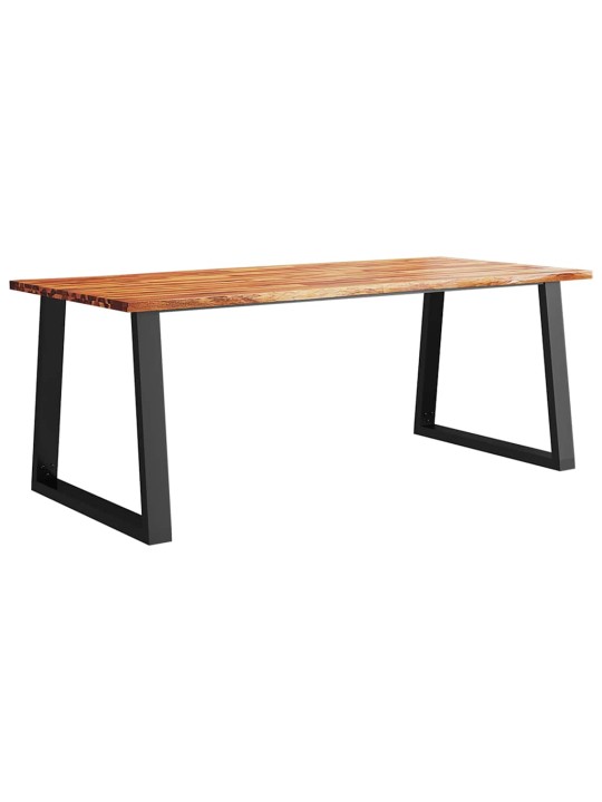 NATURAALSETE SERVADEGA SÖÖGILAUD, 200X90X75 CM, AKAATSIAPUIT