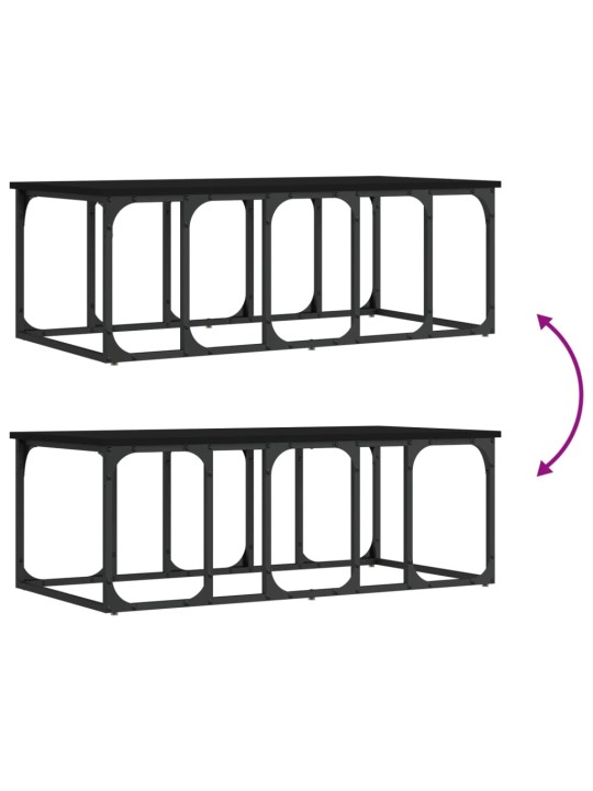 Kohvilaud, must, 100 x 50 x 35,5 cm, tehispuit