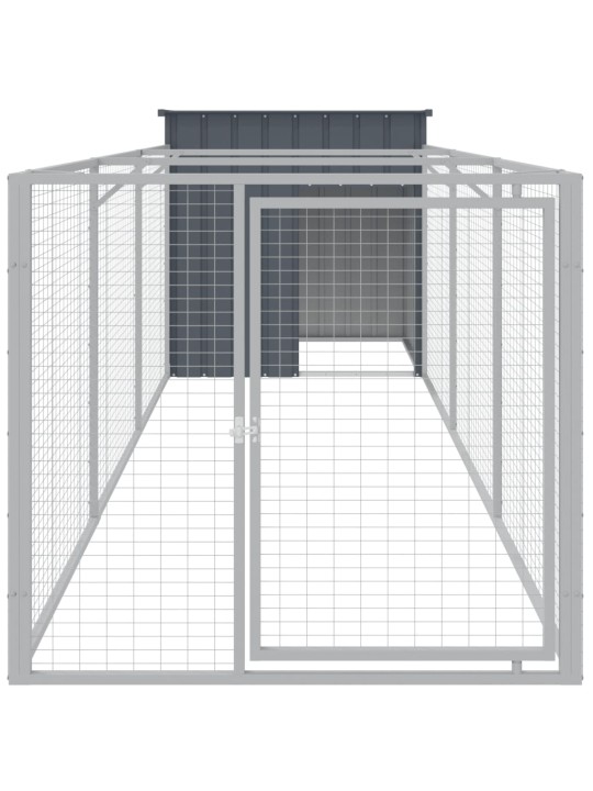 Koerakuut aedikuga, antratsiithall, 110x405x110 cm, teras