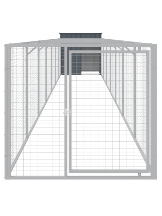 Koerakuut aedikuga, antratsiithall, 110x813x110 cm, teras