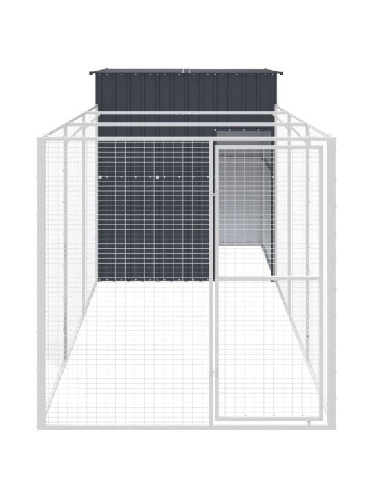 Koerakuut aedikuga, antratsiithall, 165x455x181 cm, teras