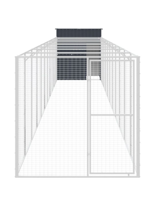 Koerakuut aedikuga, antratsiithall, 165x1271x181 cm, teras