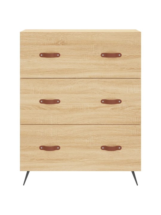 Kõrge kapp, sonoma tamm, 69,5 x 34 x 180 cm, tehispuit