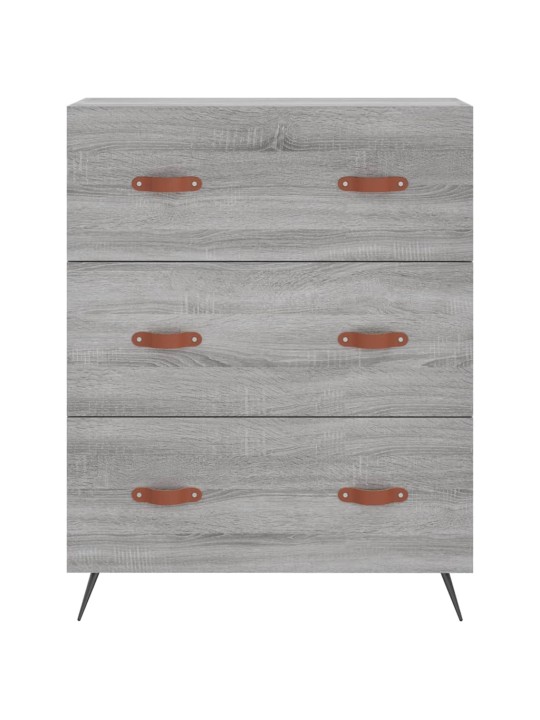 Kõrge kapp, hall sonoma tamm, 69,5 x 34 x 180 cm, tehispuit