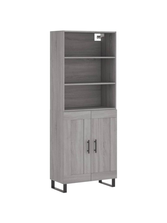 Kõrge kapp, hall sonoma tamm, 69,5 x 34 x 180 cm, tehispuit