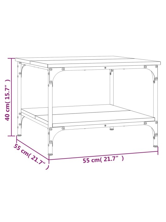 Kohvilaud, sonoma tamm, 55 x 55 x 40 cm, tehispuit