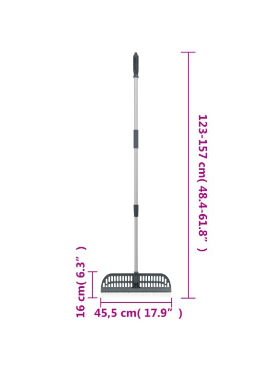 Kaks-ühes aiareha, tumeroheline, 157 cm, pp