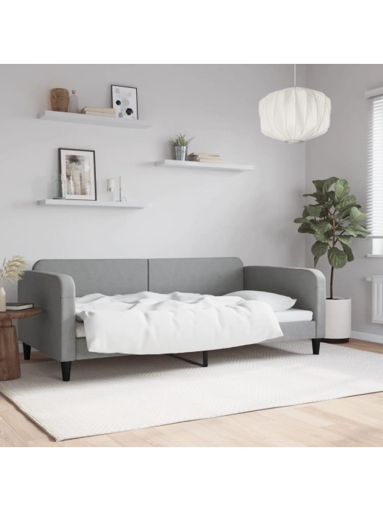 Päevavoodi, helehall, 100 x 200 cm, kangas