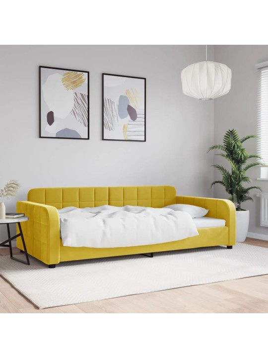 PÄEVAVOODI, KOLLANE, 100 X 200 CM, SAMET
