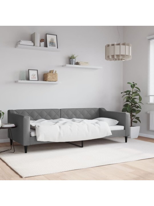 PÄEVAVOODI, TUMEHALL, 90 X 200 CM, KANGAS