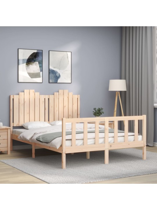 Voodiraam peatsiga, täispuit