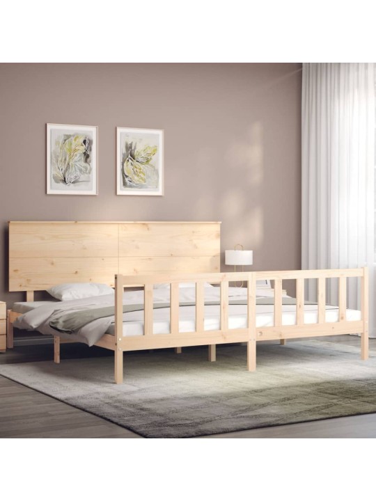 Voodiraam peatsiga, täispuit