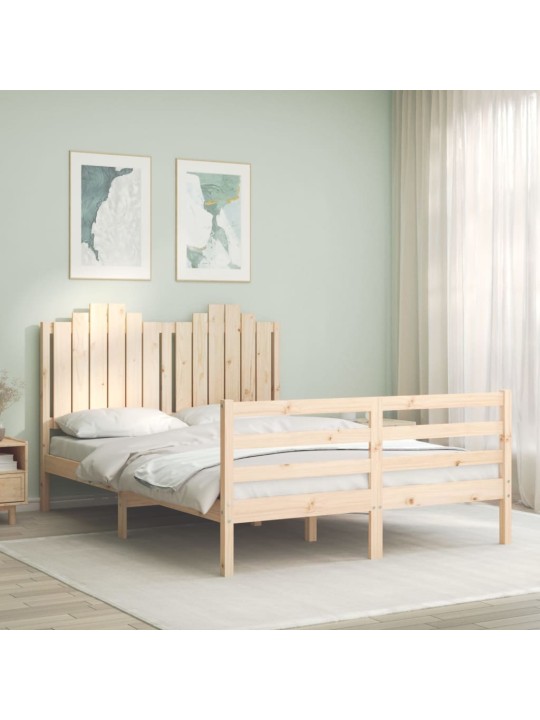 Voodiraam peatsiga, täispuit