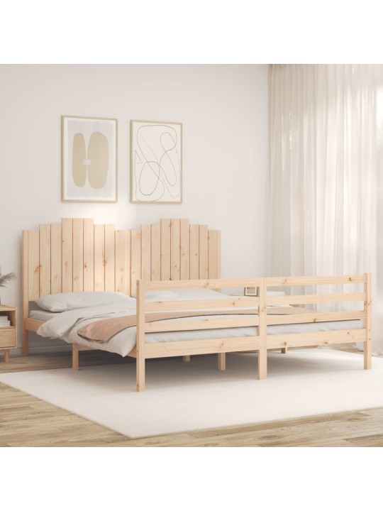 Voodiraam peatsiga, täispuit