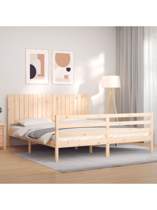 Voodiraam peatsiga, täispuit