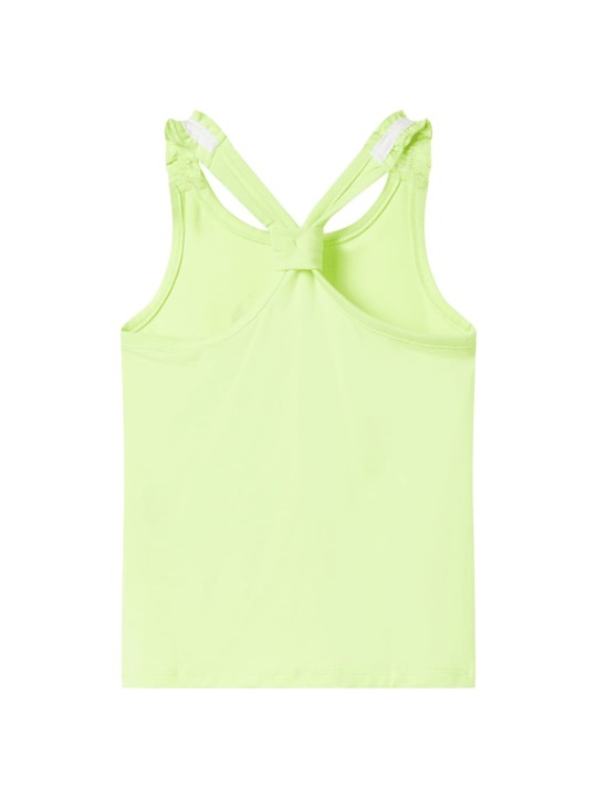 Laste top, neoonkollane, 128