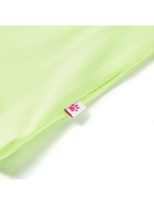 Laste t-särk, fluo kollane, 104