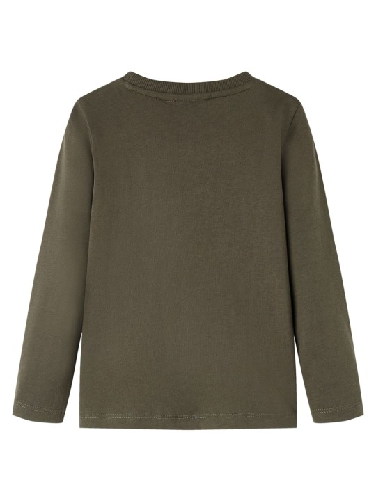 Pikkade varrukatega lastesärk, khaki, 104