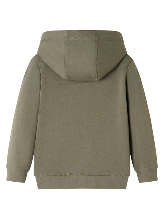 Laste kapuutsiga dressipluus, khaki, 104