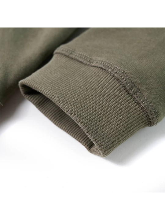 Laste kapuutsiga dressipluus, khaki, 104