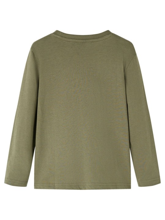 Pikkade varrukatega lastesärk, khaki, 104