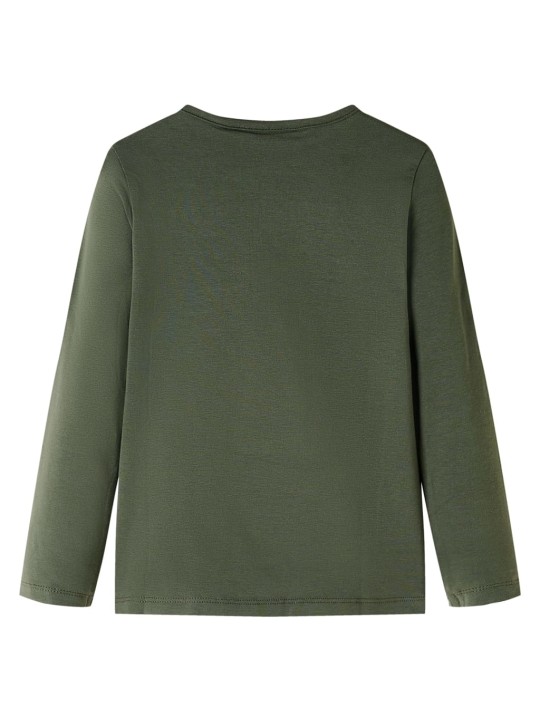 Pikkade varrukatega lastesärk, khaki, 104