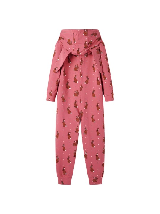 Laste kapuutsiga onesie, vanaroosa, 92