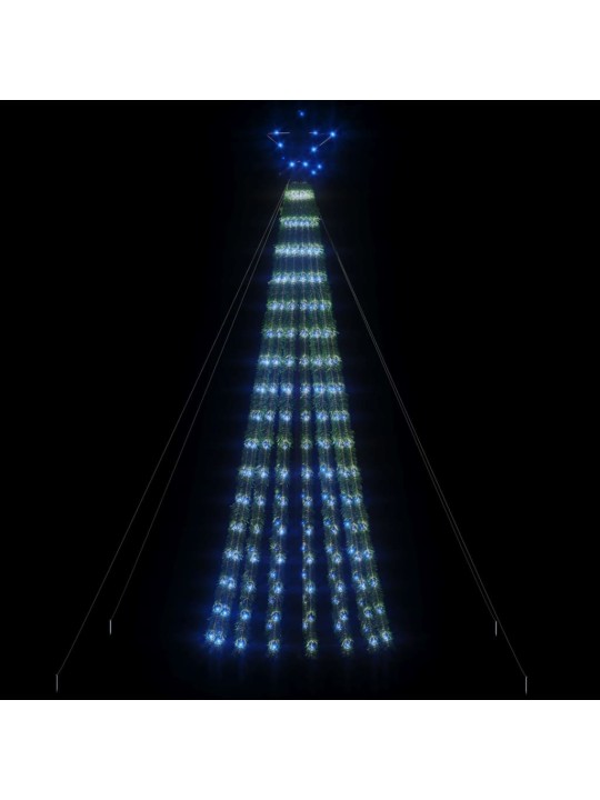 Koonusekujuline valgustusega jõulupuu, 275 LEDi, sinine 180 cm