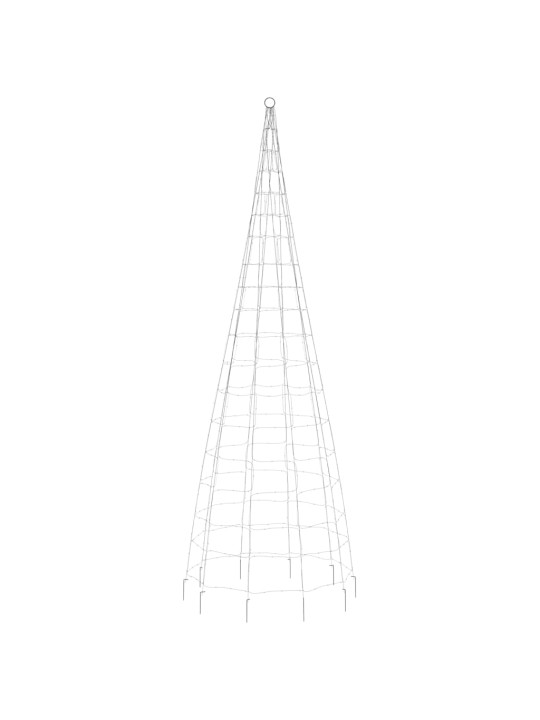 Jõulupuu valgustus vaiaga, soe valge, 550 ledi, 300 cm