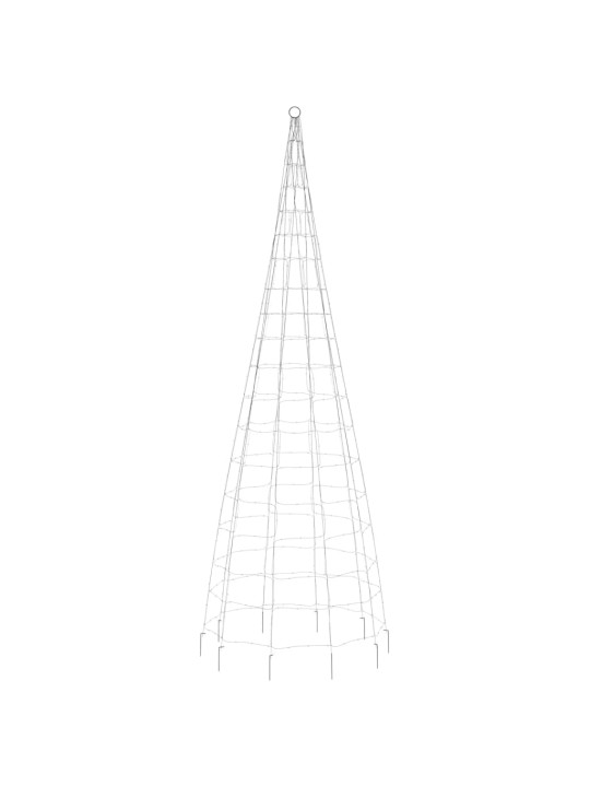 Koonuse kujuga valgustusega jõulupuu 550 ledi, värviline 300 cm