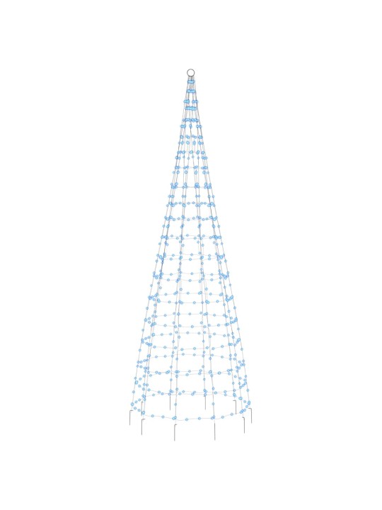 Jõulupuu valgustus vaiaga, sinine, 550 LEDi, sinine, 300 cm