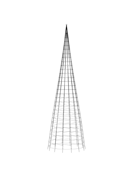 Jõulupuu valgustus vaiaga, 3000 ledi, soe valge, 800 cm