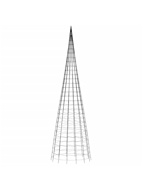 Jõulupuu valgustus vaiaga, 3000 ledi, külm valge, 800 cm