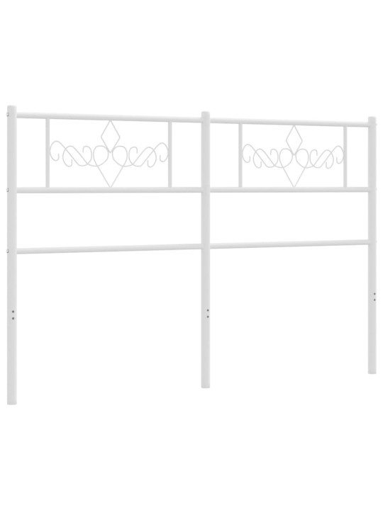 Metallist voodipeats, valge, 120 cm