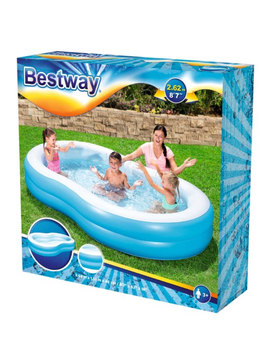 Bestway big lagoon perebassein, 262 x 157 x 46 cm