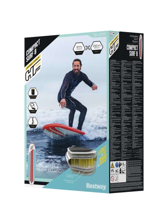 Bestway hydro-force täispumbatav sup-laud "compact surf 8" 243x57x7 cm