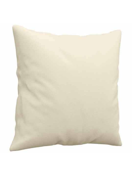 2-OSALINE DIIVANIKOMPLEKT PATJADEGA, KREEMJAS, KUNSTNAHK