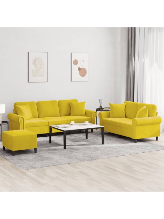 3-OSALINE DIIVANIKOMPLEKT PATJADEGA, KOLLANE, SAMET