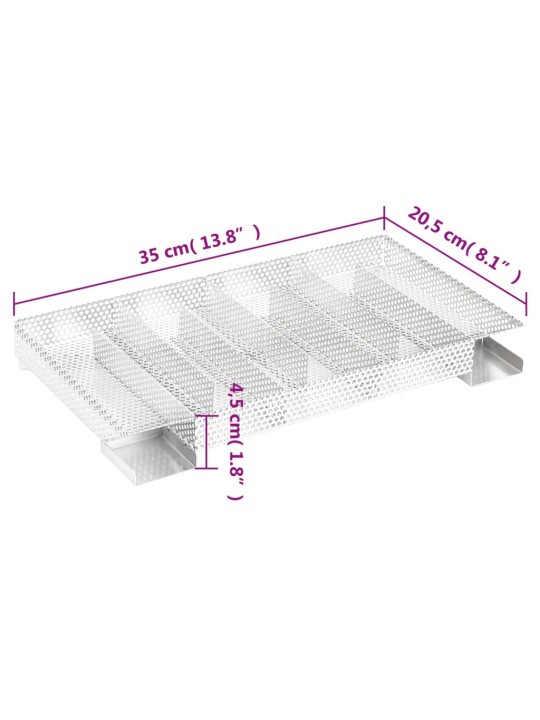 Külmsuitsu generaator 8-kambriline, 35 cm, roostevaba teras