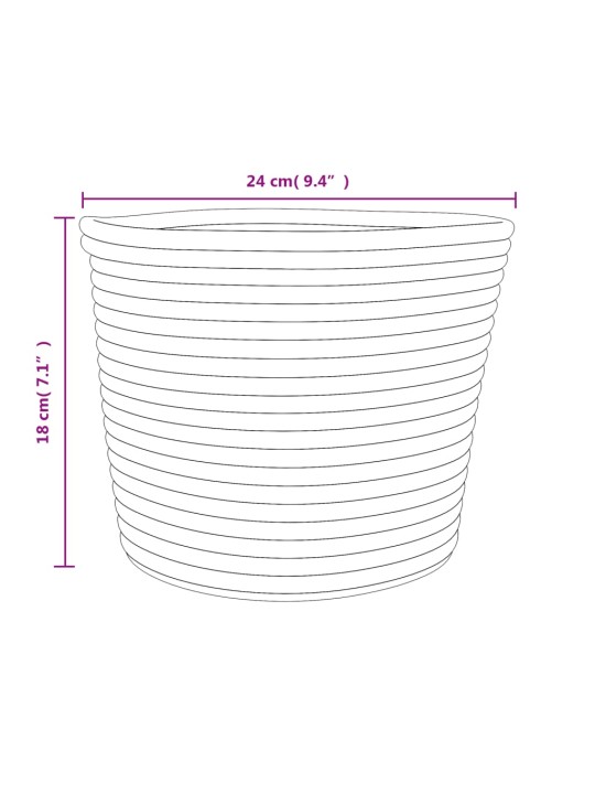 Hoiukorvid 2 tk, pruun ja valge, ø24 x 18 cm, puuvill