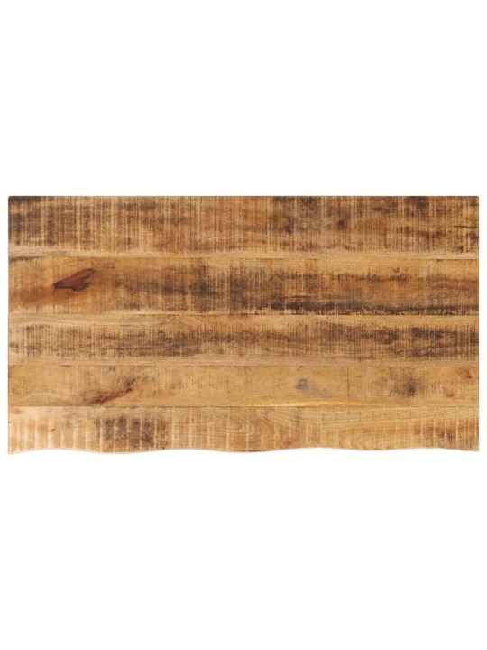 Lauaplaat, 110 x 60 x 2,5 cm, naturaalsete servadega, mangopuit