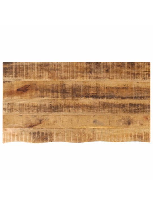 Lauaplaat, 120 x 60 x 2,5 cm, naturaalsete servadega, mangopuit