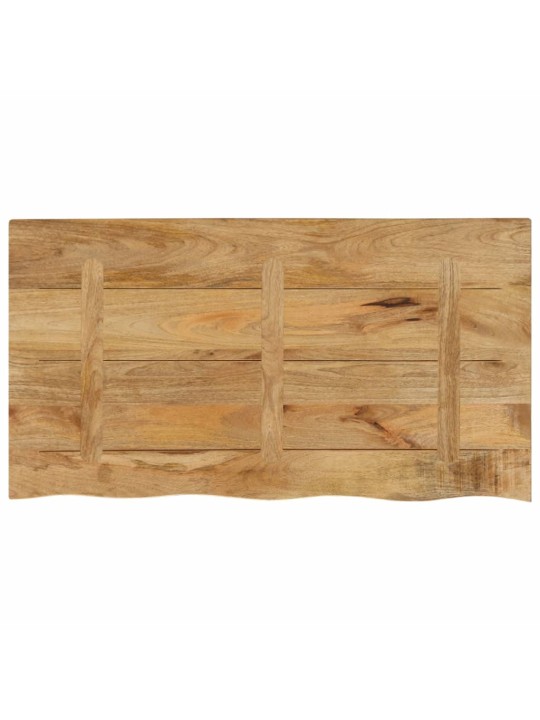 Lauaplaat, 120 x 60 x 2,5 cm, naturaalsete servadega, mangopuit