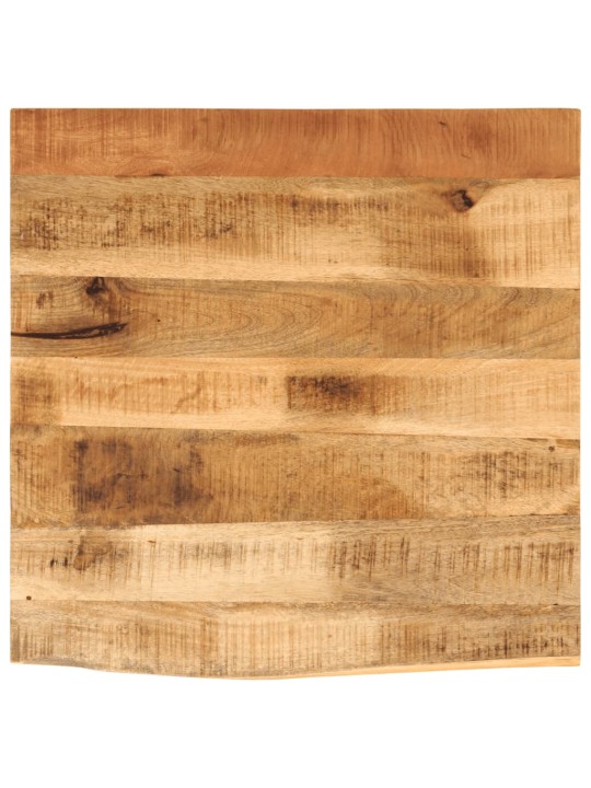 LAUAPLAAT 80X80X3,8 CM LIVE EDGE TÄISPUIDUST TÖÖTLEMATA MANGO