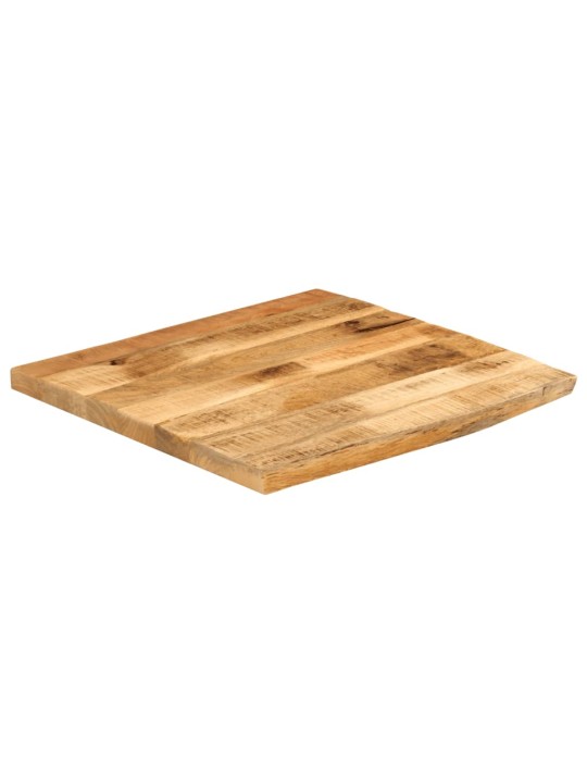 LAUAPLAAT 80X80X3,8 CM LIVE EDGE TÄISPUIDUST TÖÖTLEMATA MANGO